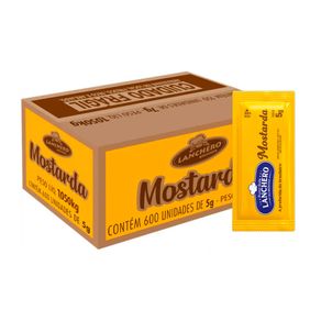 Mostarda em Sachê Lanchero 7g - Caixa com 150