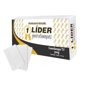 Guardanapo de Papel TV (Display) Líder 14x14cm - Caixa com 2000