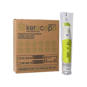 Copo Plástico Descartável Kerocopo 300ml - Caixa com 2000